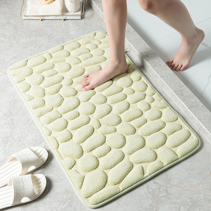 Textured Stone Pattern Bath Mat