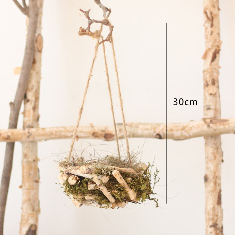 Decorative natural basket made of birch wood Bowlift