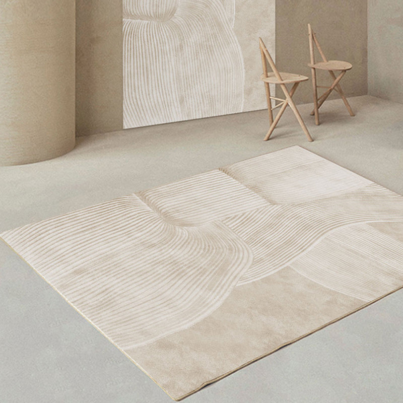BowLift | Minimalist Decor Rug Multi Color Striped Area Rug Synthetic Pet Friendly Easy Care Carpet