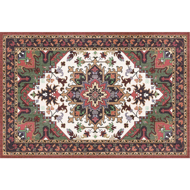 Boho-Chic Living Room Rug Multicolor Geometric Print Rug Polypropylene Machine Washable Non-Slip Back Rug | Bowlift