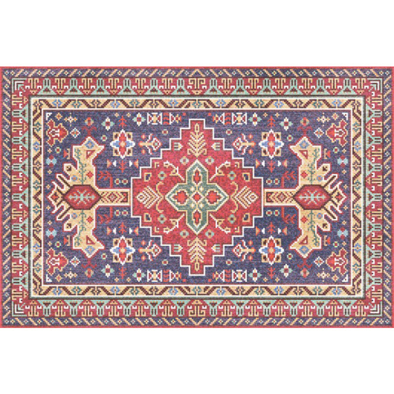 Boho-Chic Living Room Rug Multicolor Geometric Print Rug Polypropylene Machine Washable Non-Slip Back Rug | Bowlift