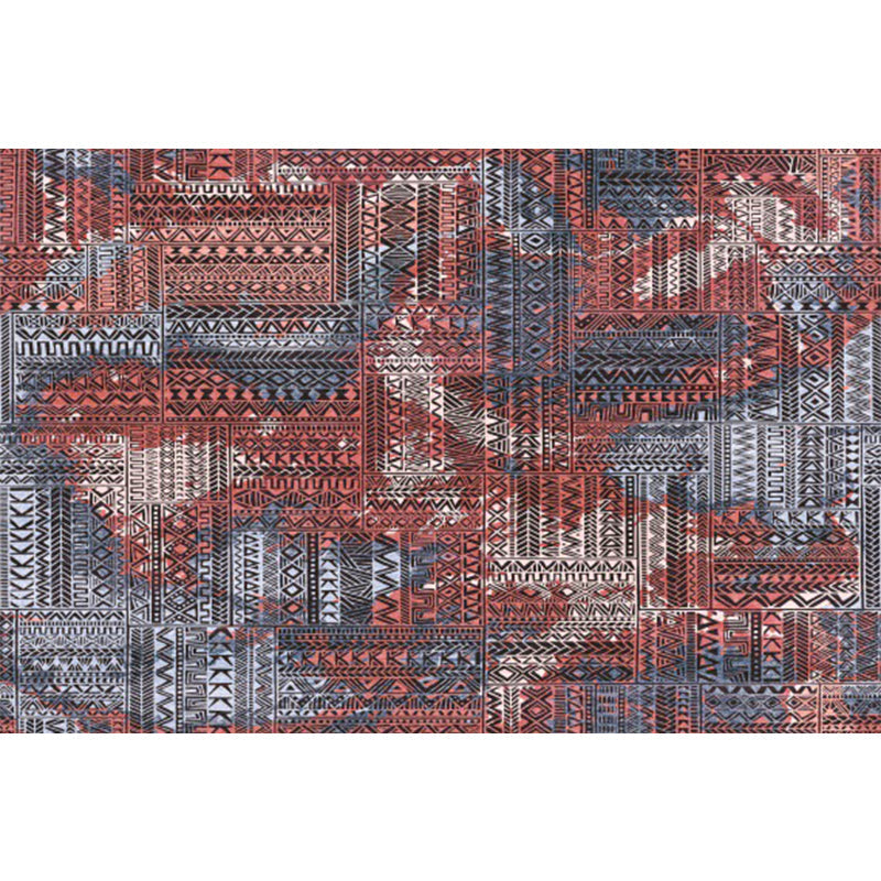 Boho-Chic Living Room Rug Multicolor Geometric Print Rug Polypropylene Machine Washable Non-Slip Back Rug | Bowlift