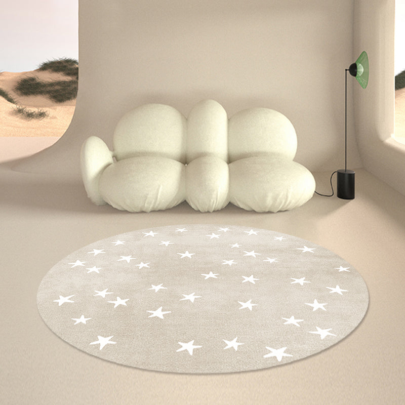 BowLift | Funny Decor Rug Multicolor Stars Print Indoor Rug Polyester Non-Slip Back Pet-Friendly Rug