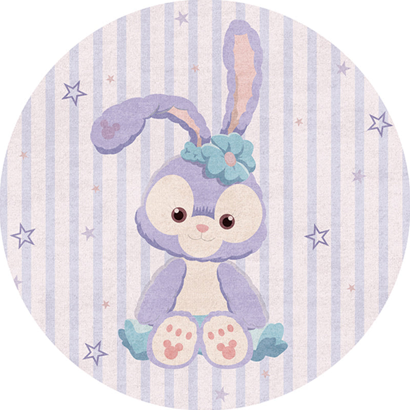 BowLift | Casual Kids Bedroom Rug Multicolor Cartoon Indoor Rug Polyester Non-Slip Easy Care Area Rug