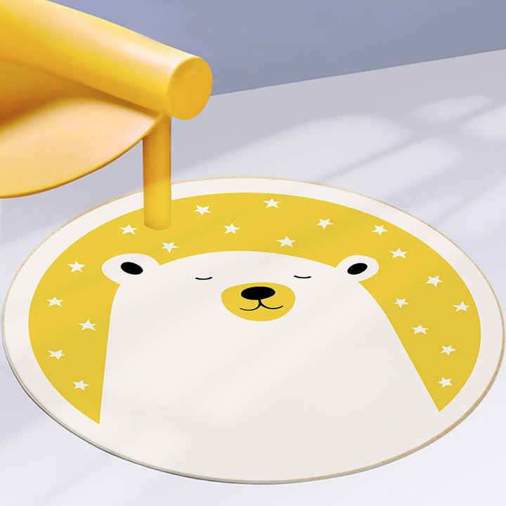 BowLift | Relaxing Cartoon Print Rug Multi-Color Polyester Rug Non-Slip Machine Washable Easy Care Rug for Kids