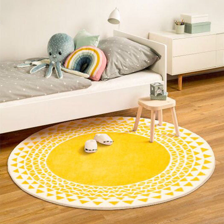 BowLift | Casual Multicolored Pretty Rug Polypropylene Fairy Rug Indoor Carpet Non-slip Backing Washable Rug for Children's Room
