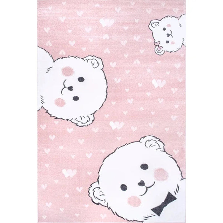 BowLift | Funky Kids Bedroom Rug Multicolor Cartoon Area Rug Polyester Pet-Friendly Machine Washable Rug