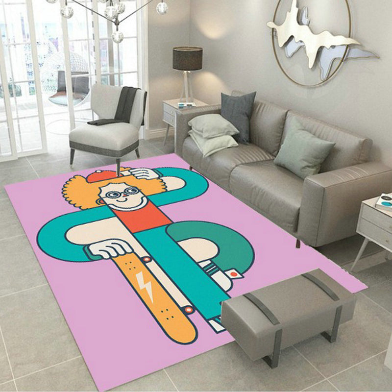 BowLift | Designer Room Decor Carpet Multicolor Fairy Tale Print Carpet Polyester Non-Slip Backing Pet-Friendly Carpet