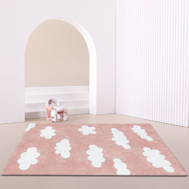 BowLift | Lovely Cartoon Print Rug Multicolor Polyester Area Rug Non-Slip Machine Washable Rug for Bedroom