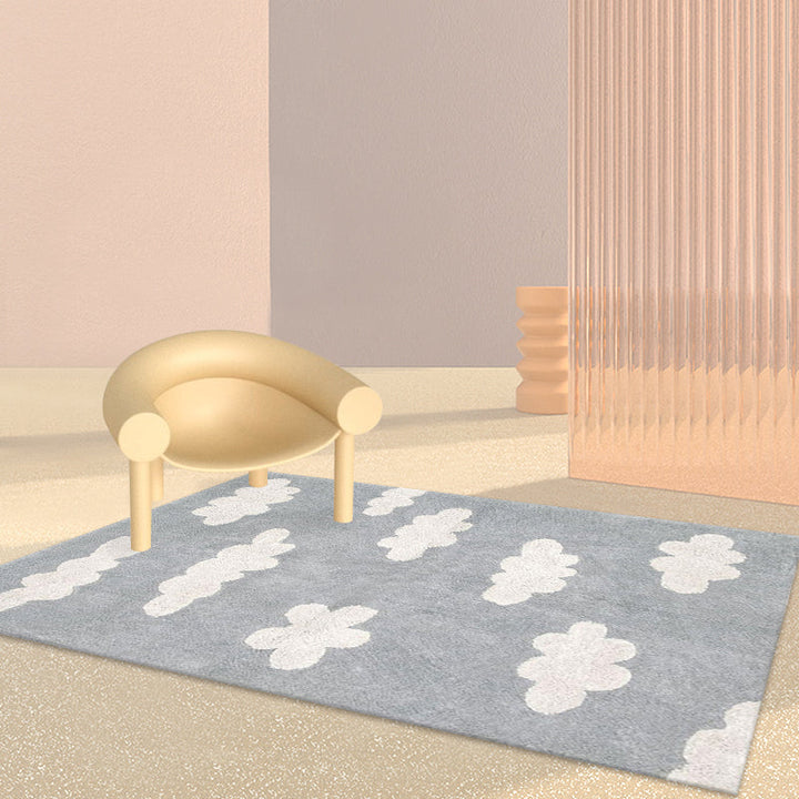 BowLift | Lovely Cartoon Print Rug Multicolor Polyester Area Rug Non-Slip Machine Washable Rug for Bedroom