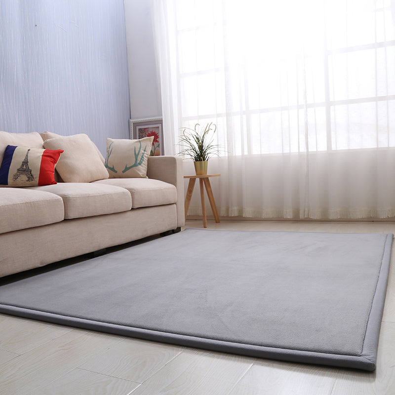 BowLift | Casual Solid Color Rug Multicolor Synthetic Indoor Rug Pet-friendly Non-slip Back Rug for the Bedroom