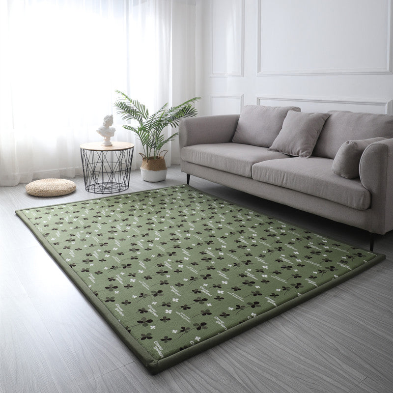 BowLift | Casual Solid Color Rug Multicolored Synthetic Indoor Rug Pet-Friendly Non-Slip Back Rug for the Bedroom