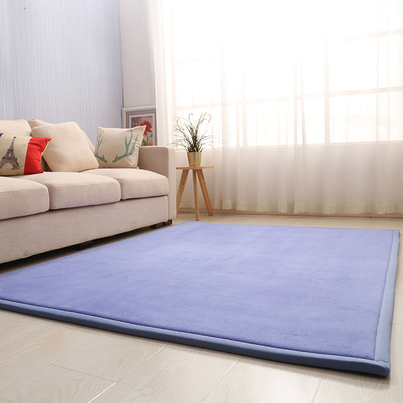 BowLift | Casual Solid Color Rug Multicolor Synthetic Indoor Rug Pet-friendly Non-slip Back Rug for the Bedroom