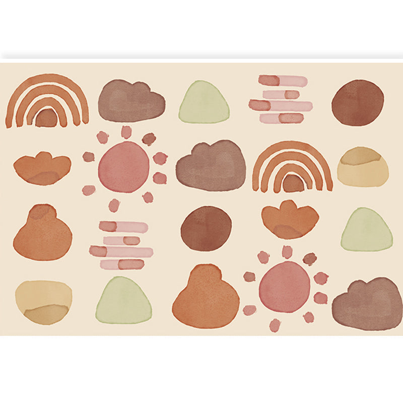 BowLift | Lovelij Kids Room Rug Multi Color Cartoon Pattern Rug Polyester Non-Slip Stain Resistant Rug
