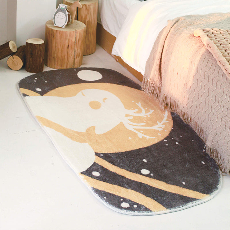 BowLift | Multicolored Relaxation Carpet Synthetic Area Rug Non-slip Machine Washable Carpet for the Children's Room