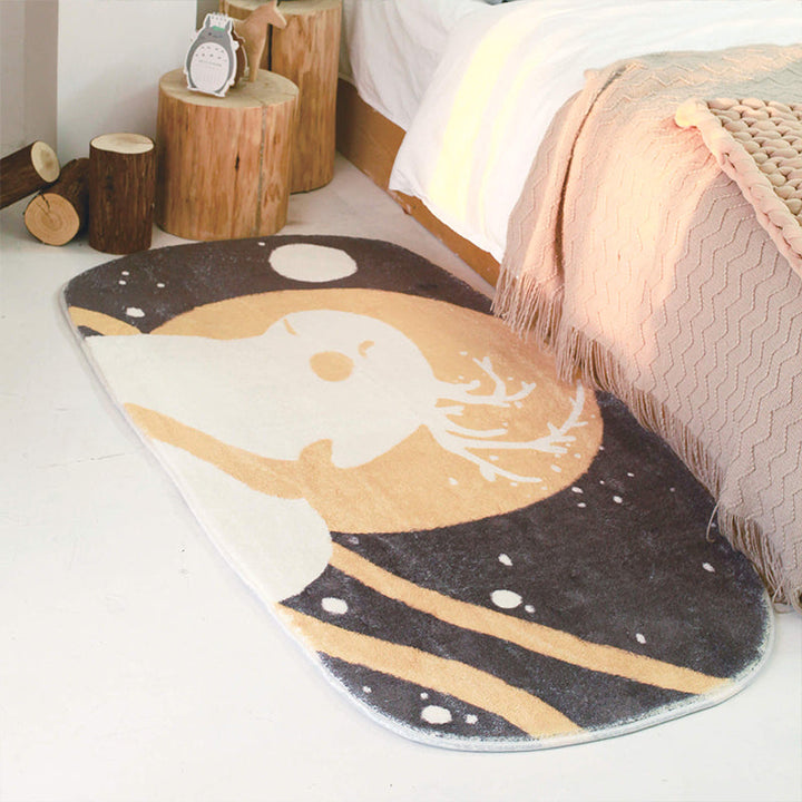 BowLift | Multicolored Relaxation Carpet Synthetic Area Rug Non-slip Machine Washable Carpet for the Children's Room