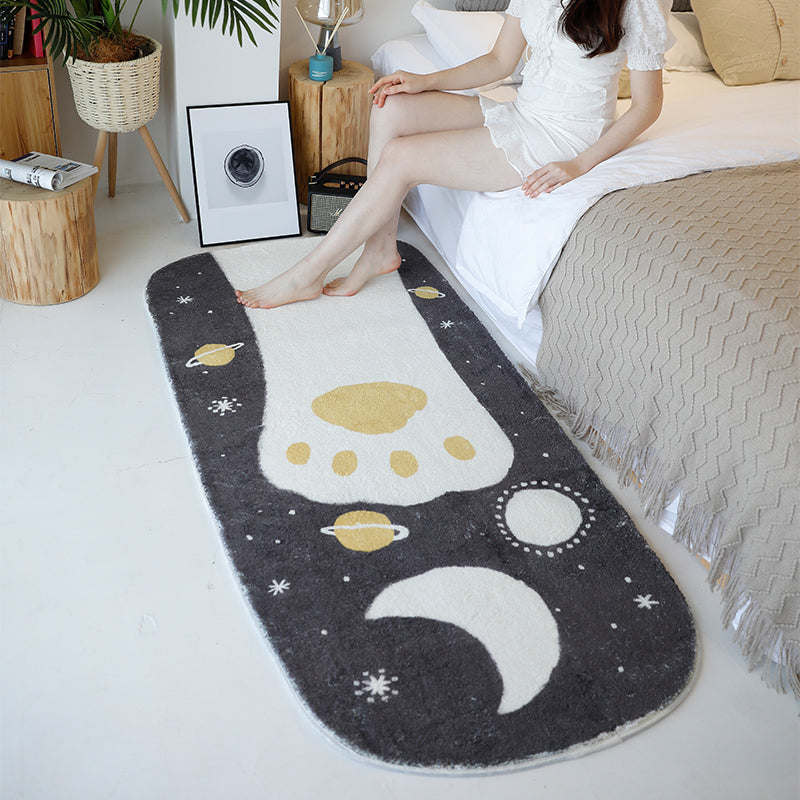 BowLift | Multicolored Relaxation Carpet Synthetic Area Rug Non-slip Machine Washable Carpet for the Children's Room