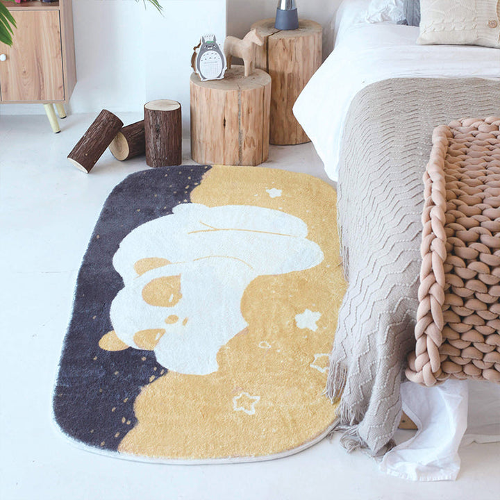 BowLift | Multicolored Relaxation Carpet Synthetic Area Rug Non-slip Machine Washable Carpet for the Children's Room