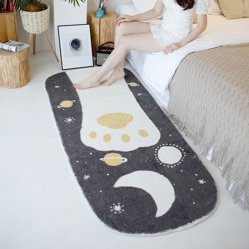 BowLift | Multicolored Relaxation Carpet Synthetic Area Rug Non-slip Machine Washable Carpet for the Children's Room