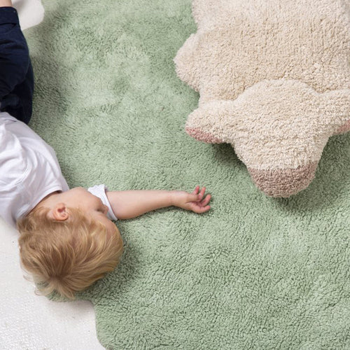 BowLift | Irregular Shape Cartoon Carpet Multicolor Funky Area Rug Synthetic Pet-Friendly Non-Slip Backing Rug for Room