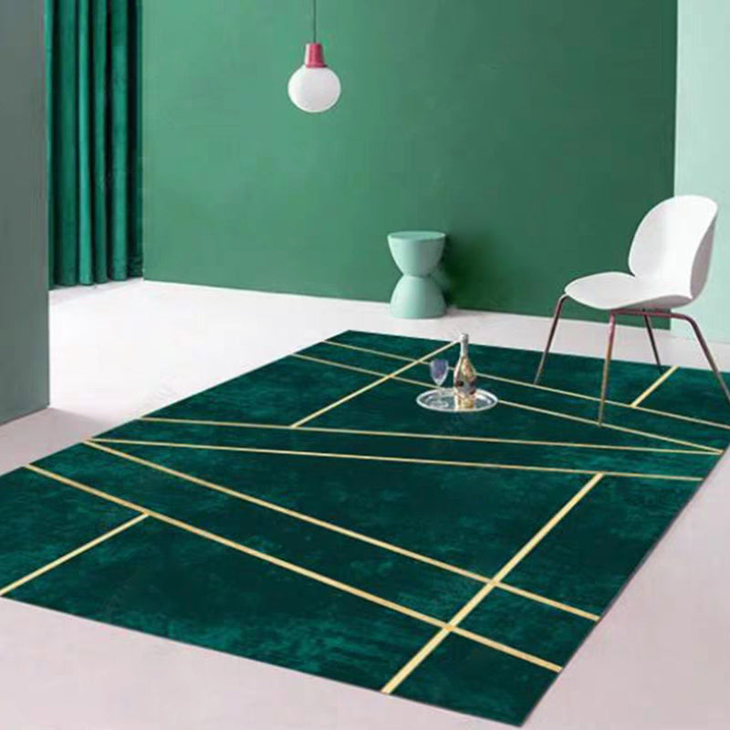 BowLift | Luxury Living Room Rug Multicolor Geo Printed Indoor Rug Polypropylene Non-Slip Pet Friendly Rug