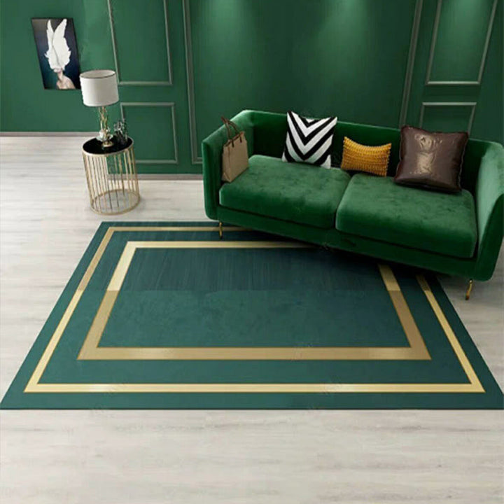 BowLift | Luxury Living Room Rug Multicolor Geo Printed Indoor Rug Polypropylene Non-Slip Pet Friendly Rug