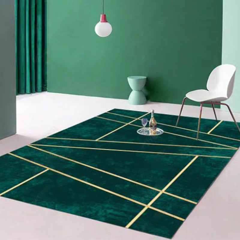 BowLift | Luxury Living Room Rug Multicolor Geo Printed Indoor Rug Polypropylene Non-Slip Pet Friendly Rug