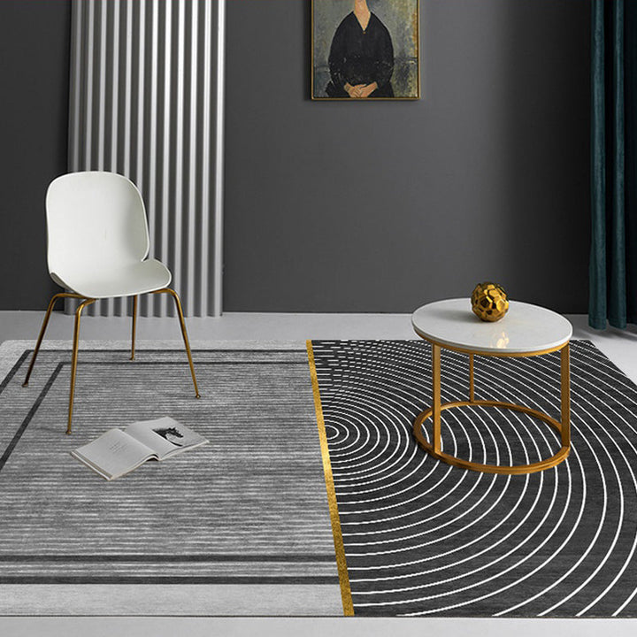 BowLift | Multicolored Luxury Carpet Synthetic Geometric Pattern Carpet Pet-Friendly Non-Slip Backing Easy Care Area Rug for Home