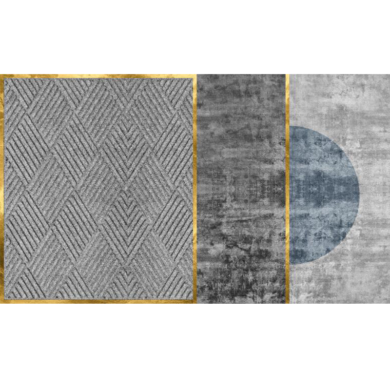 BowLift | Multicolored Luxury Carpet Synthetic Geometric Pattern Carpet Pet-Friendly Non-Slip Backing Easy Care Area Rug for Home