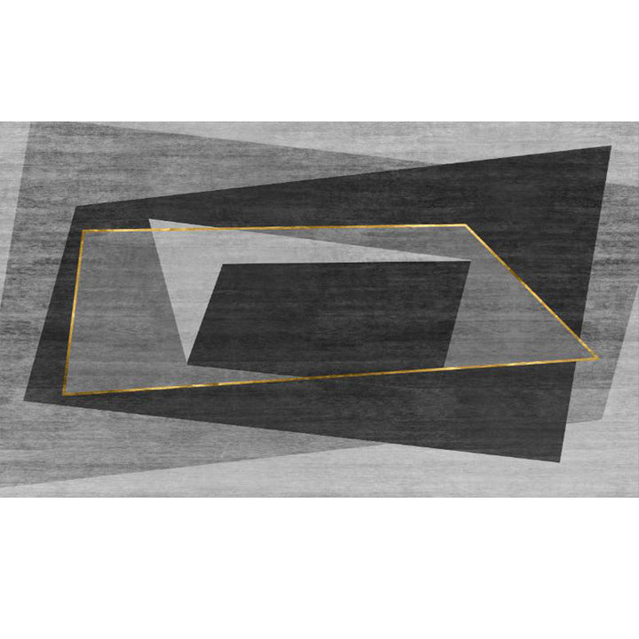 BowLift | Multicolored Luxury Carpet Synthetic Geometric Pattern Carpet Pet-Friendly Non-Slip Backing Easy Care Area Rug for Home