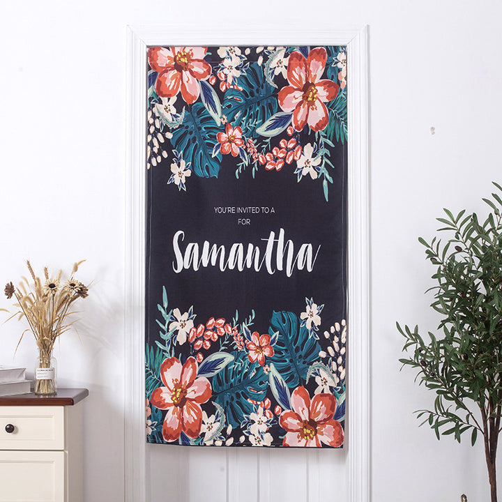 Decorative Watercolor Plant Wall Tapestry