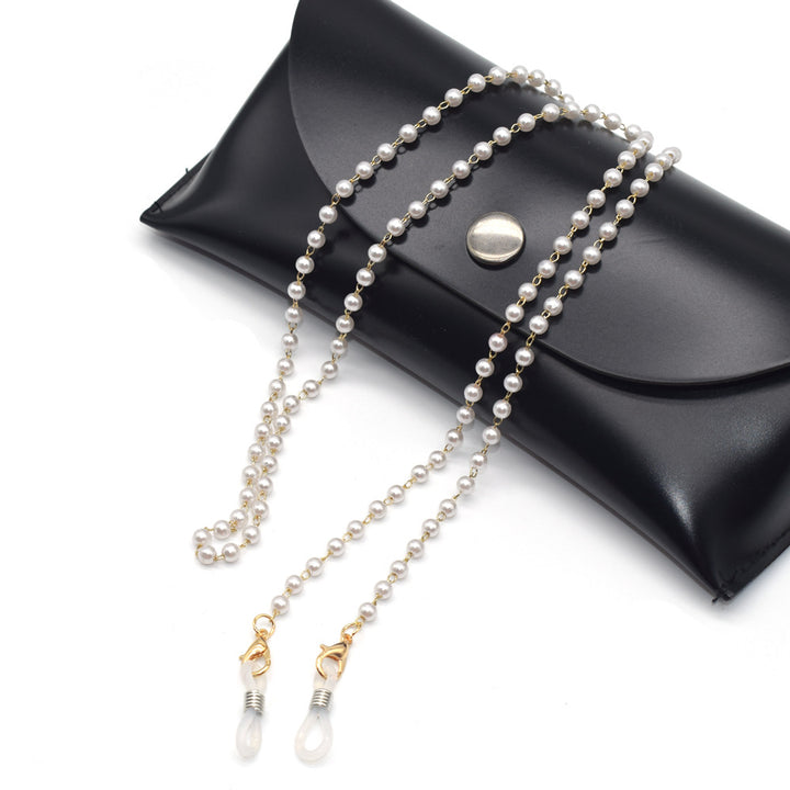 Elegant Double-Strand Pearl Eyewear Chain Bowlift