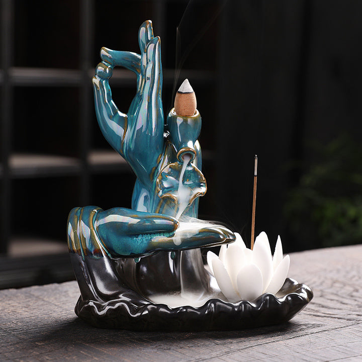 Lotus Waterfall Incense Holder