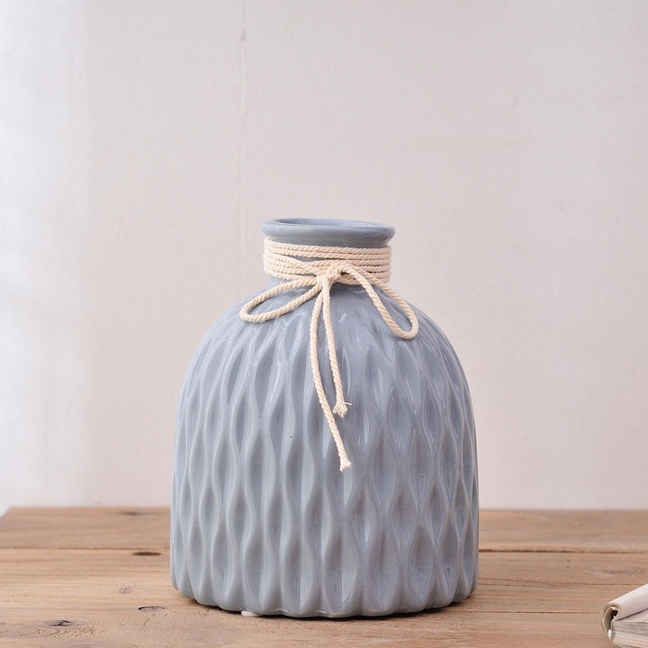 Textured Ceramic Decorative Vase