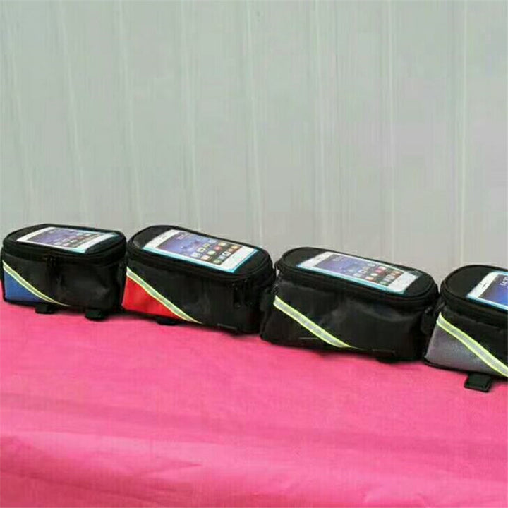 Waterproof Bicycle Handlebar Phone Bag with Touchscreen Window and Reflective Safety Strip Bowlift
