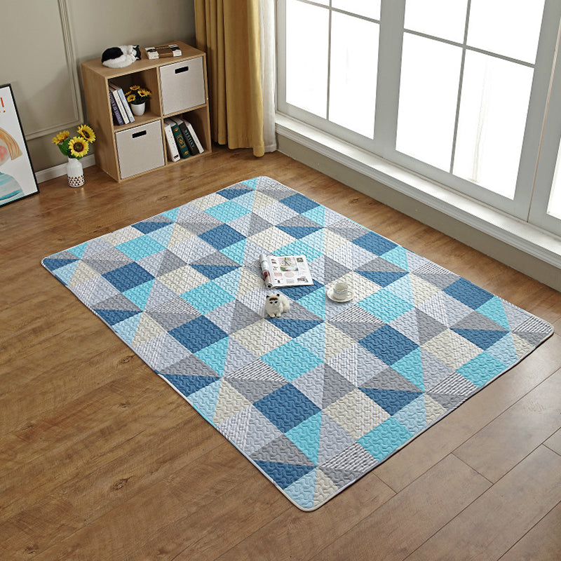BowLift | Simple Apartment Decor Rug Multicolor Cartoon Pattern Rug Cotton Easy Care Pet Friendly Rug