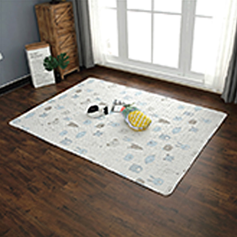 BowLift | Beautiful Cartoon Print Rug Multicolored Cotton Area Rug Pet Friendly Machine Washable Rug for Children's Room