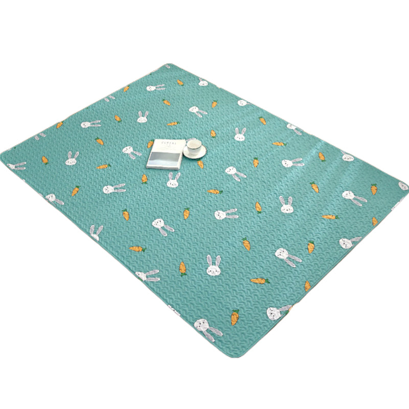 BowLift | Beautiful Cartoon Print Rug Multicolored Cotton Area Rug Pet Friendly Machine Washable Rug for Children's Room