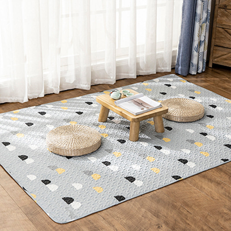 Multi-Color Relaxation rug Cotton Geometric pattern rug Non-slip backing Machine washable rug for bedroom | Bowlift