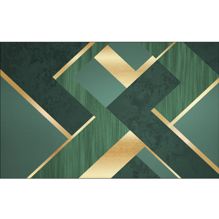 BowLift | Luxury Living Room Rug Multicolor Geometric Pattern Rug Polyester Non-Slip Machine Washable Rug