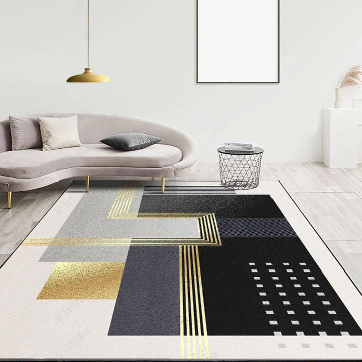 BowLift | Western Living Room Rug Multicolored Polypropylene Rug Non-Slip Back Washable Indoor Rug
