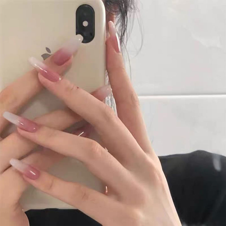 Artful nail extensions with ombre design Bowlift