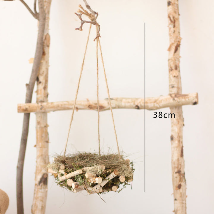 Decorative natural basket made of birch wood Bowlift