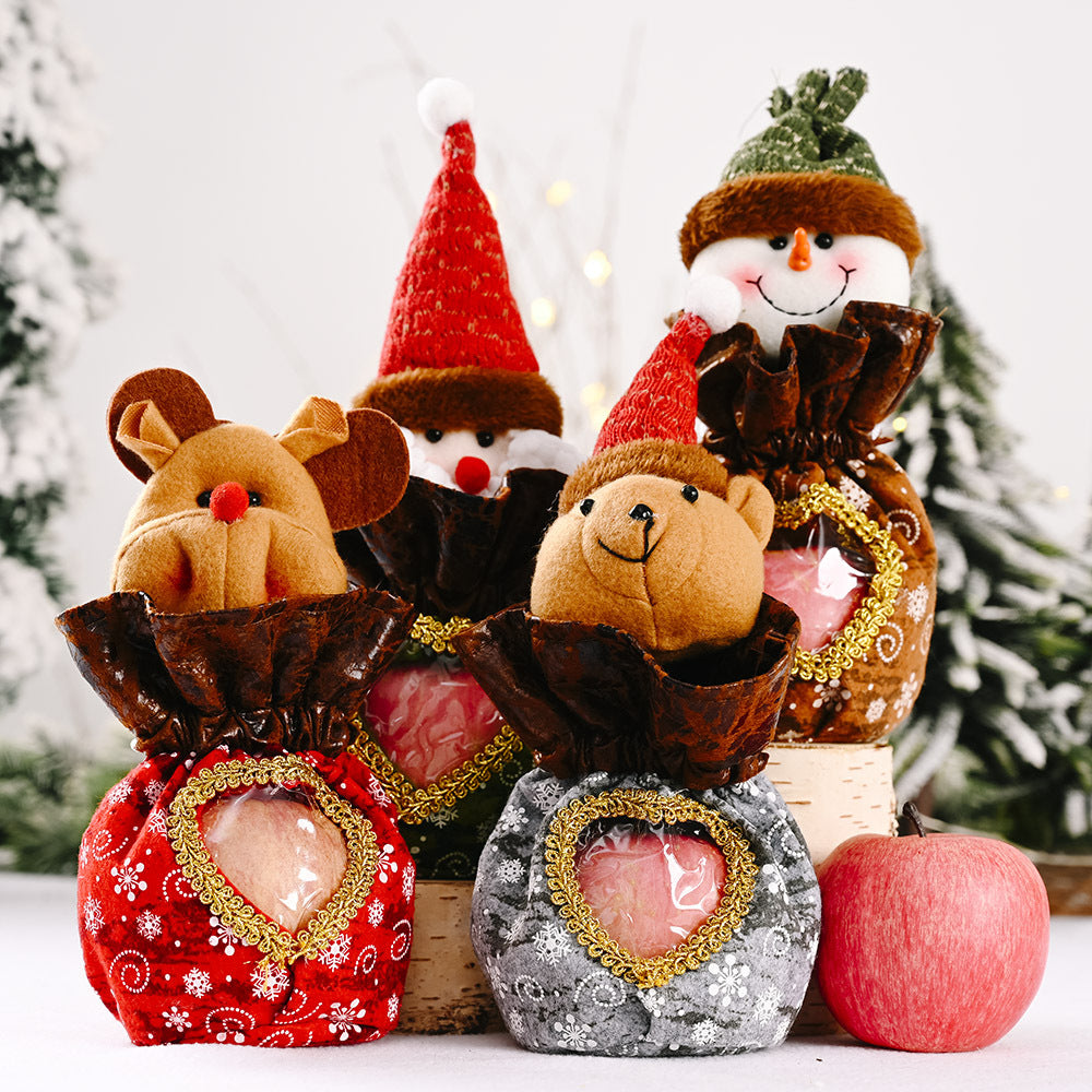 Cute Christmas figure with heart pouch Bowlift