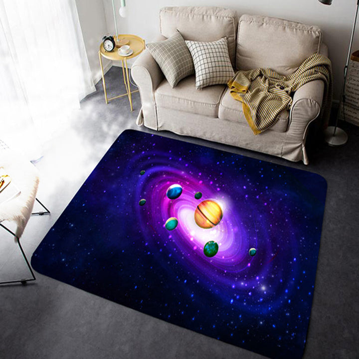 BowLift | Casual Living Room Wallpaper Multicolor Area Print Rug Polypropylene Non-Slip Back Indoor Rug