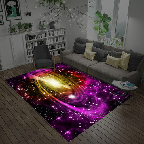 BowLift | Casual Living Room Wallpaper Multicolor Area Print Rug Polypropylene Non-Slip Back Indoor Rug