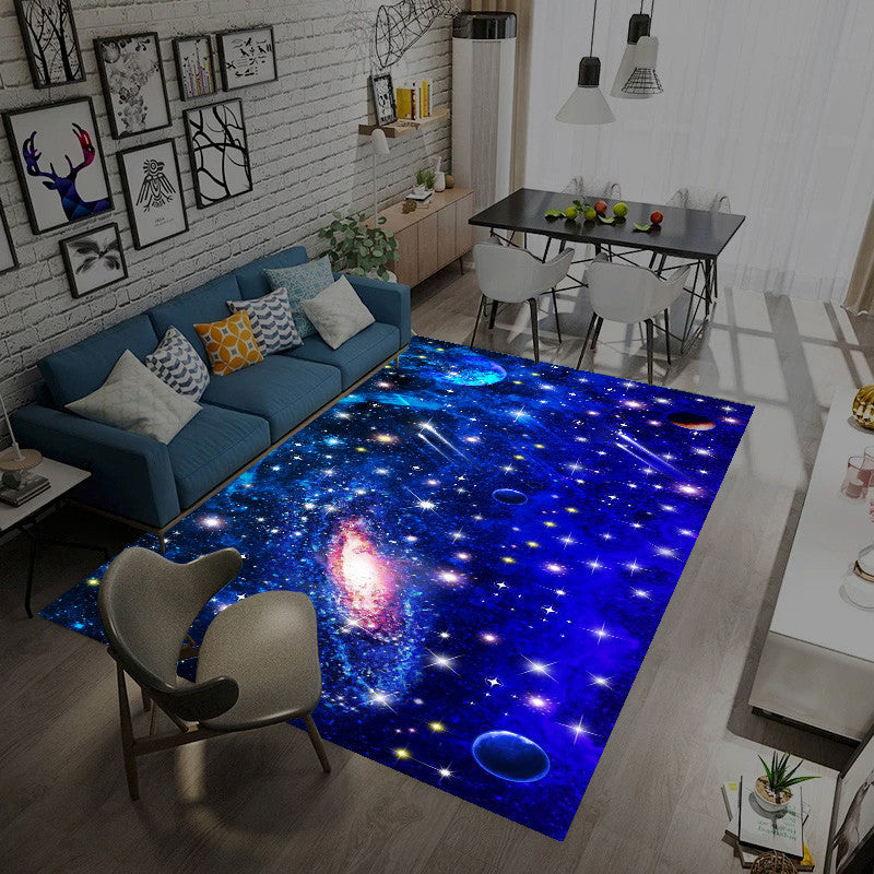 BowLift | Casual Living Room Wallpaper Multicolor Area Print Rug Polypropylene Non-Slip Back Indoor Rug