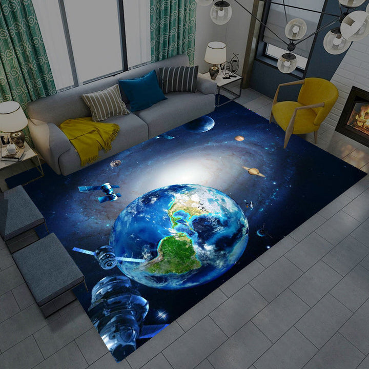 BowLift | Casual Living Room Wallpaper Multicolor Area Print Rug Polypropylene Non-Slip Back Indoor Rug