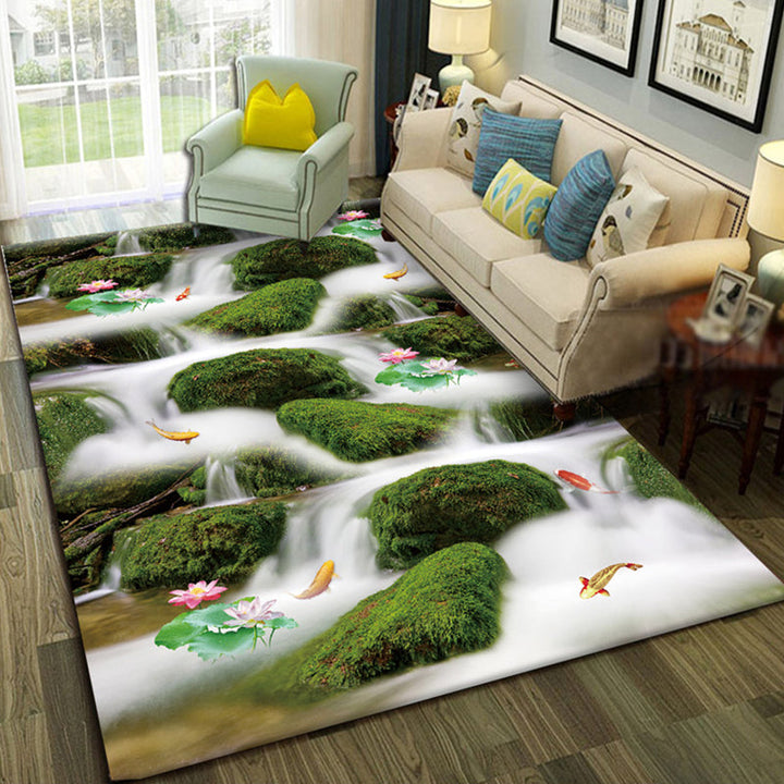 BowLift | Relaxing Living Room Multicolored Animal Pattern Carpet Synthetic Pet Friendly Washable Carpet