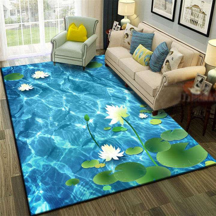 BowLift | Relaxing Living Room Multicolored Animal Pattern Carpet Synthetic Pet Friendly Washable Carpet